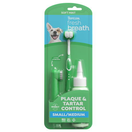 TropiClean Fresh Breath small dog gel kit front