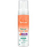 TropiClean Natural Flea + Tick Waterless Shampoo for Cats, image of front of bottle