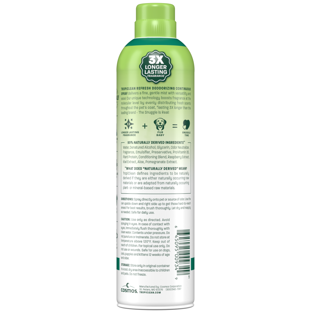 TropiClean Watermelon Deodorizing Pet Spray, 10oz