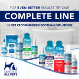 OxyMed pet care products with text promoting a complete line of vet-recommended soothing solutions.
