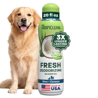 TropiClean Aloe + Coconut Deodorizing Pet Shampoo, 20oz