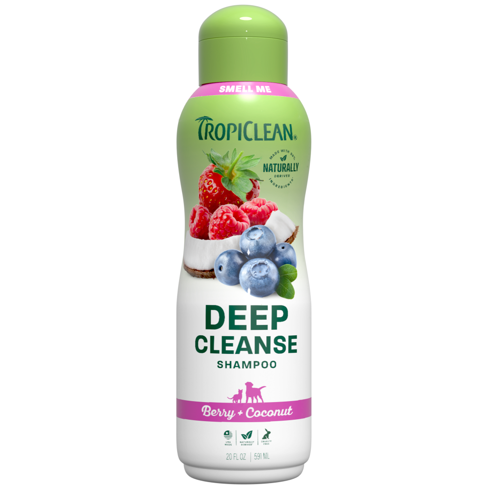 TropiClean berry shampoo bottle front