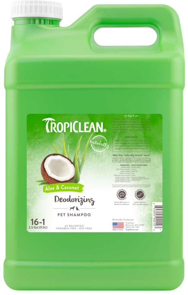 TropiClean Aloe & Coconut Deodorizing Dog & Cat Shampoo
