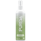 TropiClean PURE Sweet Meadow Deodorizing Spray for Dogs and Cats, front view of 8oz spray bottle