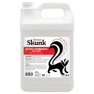 TropiClean Skunk Odor Control Shampoo for Dogs & Cats, image of front of 1gal bottle.