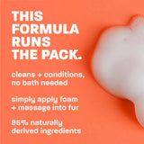TropiClean Papaya +  Coconut No Rinse Pet Shampoo, 7.4oz