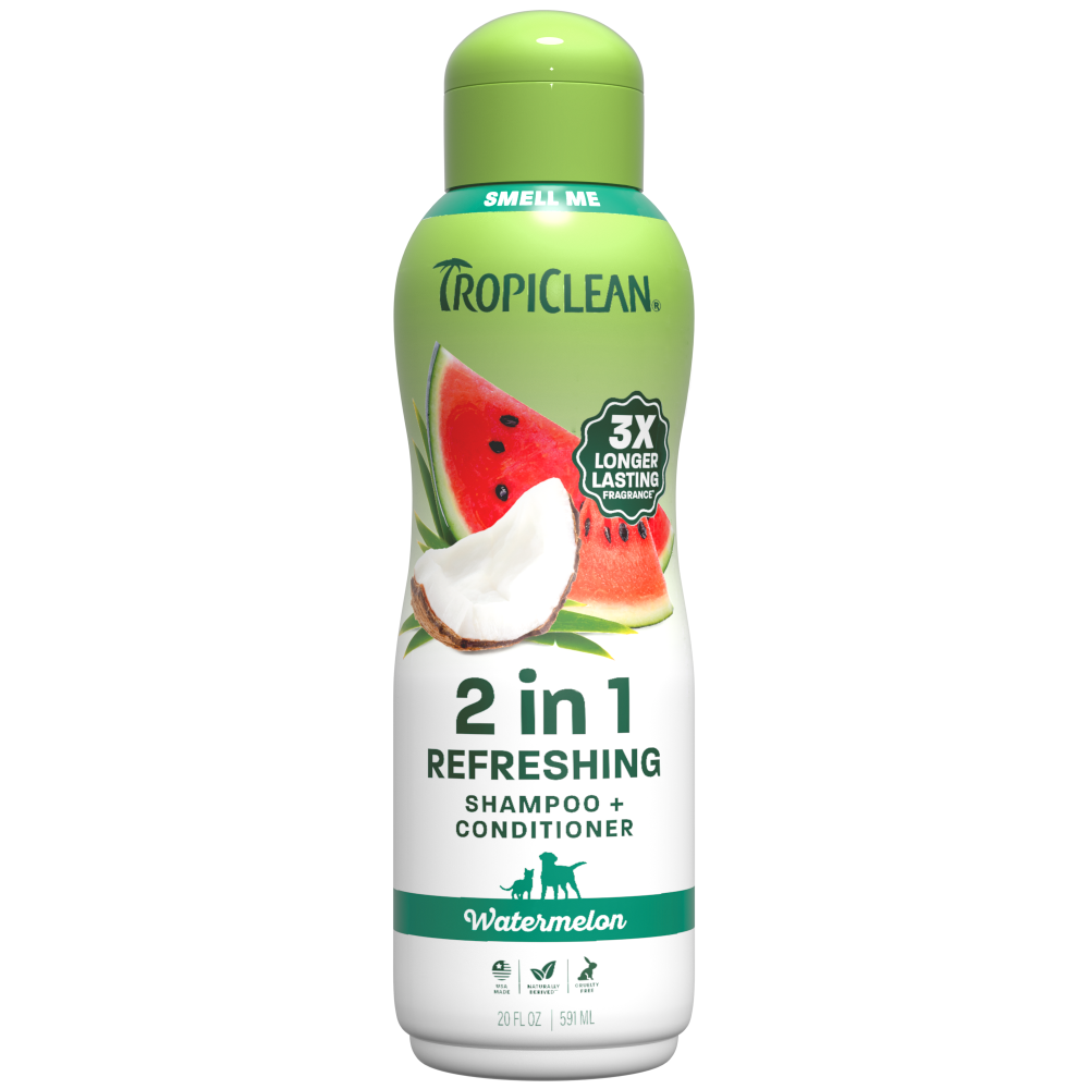 TropiClean watermelon shampoo bottle front