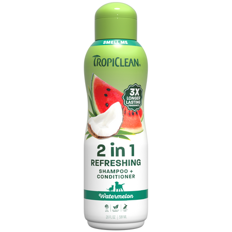 TropiClean watermelon shampoo bottle front