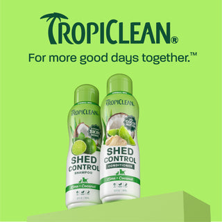 TropiClean Shed control shampoo & conditioner.