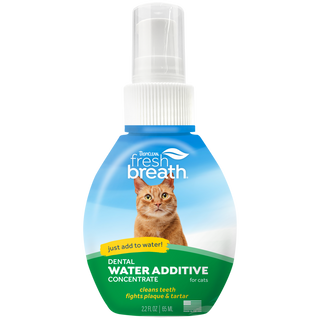 TropiClean Fresh Breath Cat Dental Water Additive Concentrate, image of front of bottle