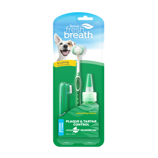 TropiClean Fresh Breath dental kit small dogs front