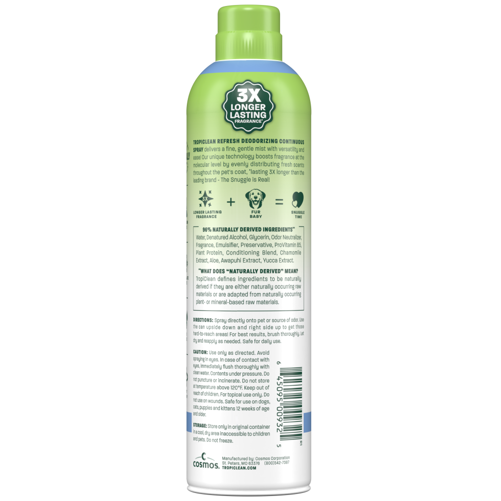 TropiClean Baby Fresh Deodorizing Pet Spray, 10oz
