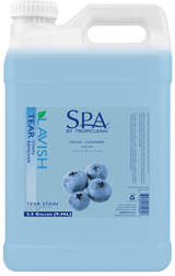 SPA by TropiClean Tear Stain Remover for Pets, front of 2.5 gallon bottle.