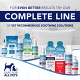 OxyMed pet care products with text promoting a complete line of vet-recommended soothing solutions.