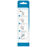 TropiClean HomeVet Medicated Dog Ear Drops, back of 2oz package with instructions