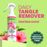 TropiClean Island Bloom Tangle Remover Pet Spray, 8oz