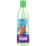 TropiClean Fresh Breath Dental Water Additive + Urinary Tract Support for Cats, front image of bottle