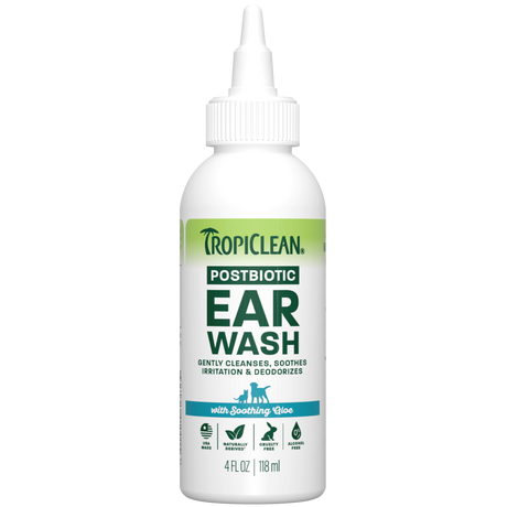 TropiClean ear wash bottle front