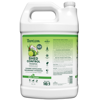 TropiClean Shed control Shampoo 1 gallon bottle front