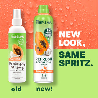TropiClean Papaya + Coconut Deodorizing Pet Spray, 10oz
