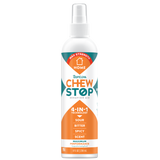 TropiClean Chew Stop Dog Behavior Aid Home Spray, front of 8oz spray bottle
