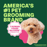 Doodle head popping out. Text, "Americans #1 Pet grooming brand".
