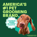 Vizsla head popping out. Text, "Americans #1 Pet grooming brand".