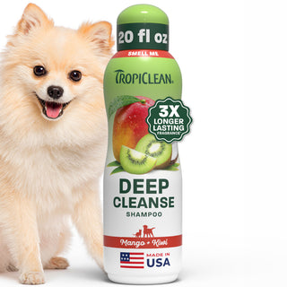 TropiClean Mango + Kiwi Deep Cleansing Pet Shampoo, 20oz