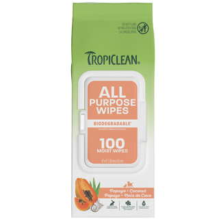 TropiClean papaya wipes pouch front