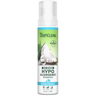 TropiClean Hypoallergenic No Rinse Pet Shampoo, 7.4oz