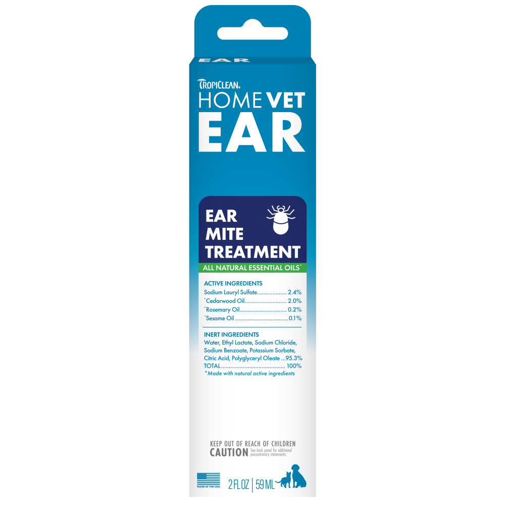 TropiClean Home Vet Ear Mite Treatment for Pets