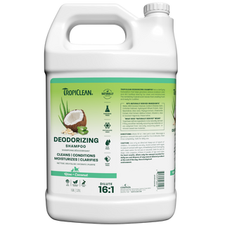 TropiClean Deodorizing Shampoo 1 gallon bottle front
