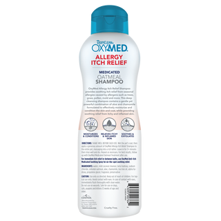 OxyMed Allergy Itch Relief shampoo bottle on a white background