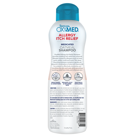 TropiClean OxyMed Allergy Itch Relief Shampoo, 20oz