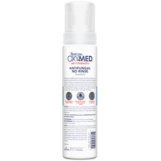 TropiClean OxyMed Antifungal No Rinse Shampoo, 7.4oz