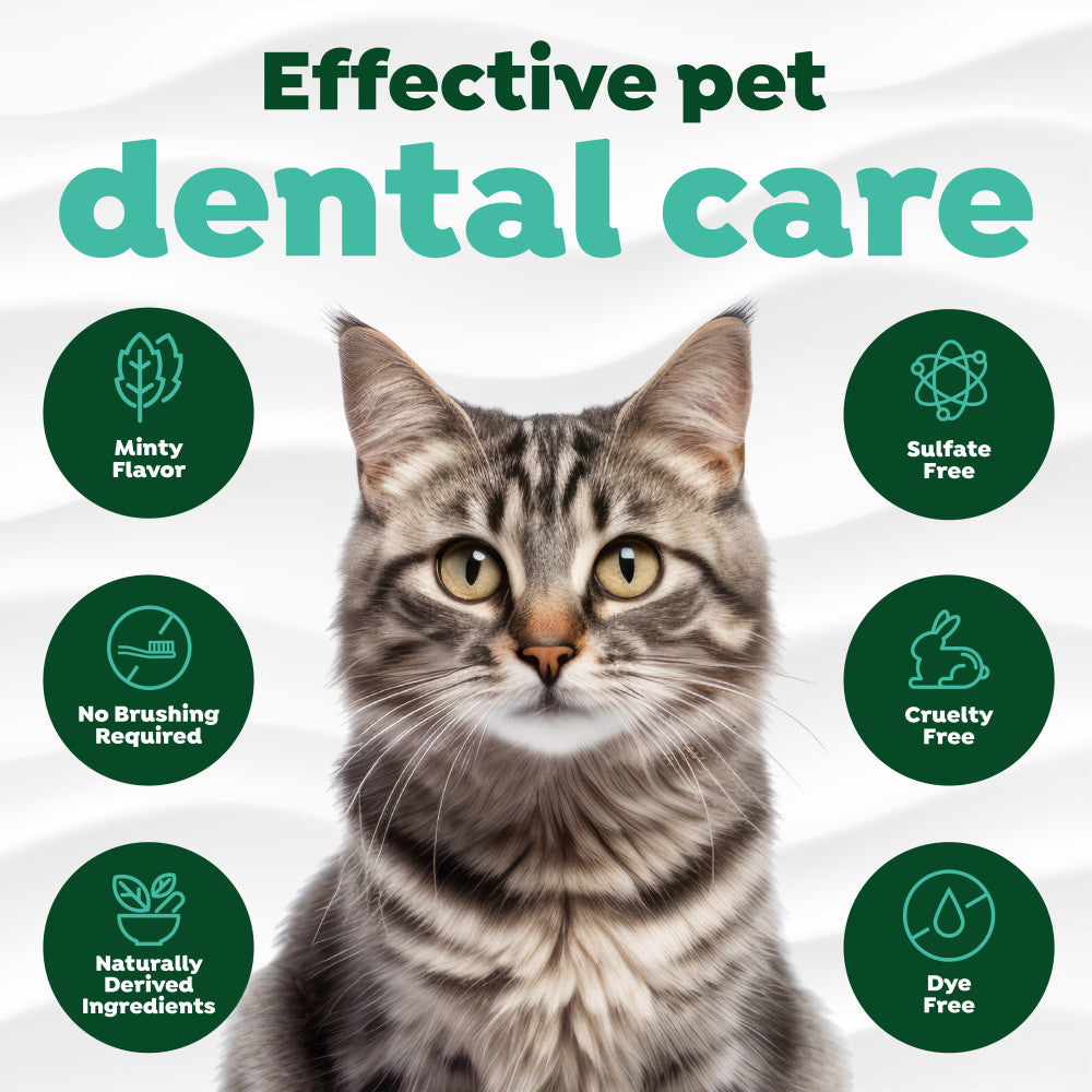 TropiClean Fresh Breath No Brushing Dental & Oral Care Gel for Cats