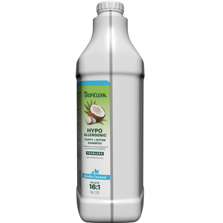 TropiClean Gentle Coconut Hypoallergenic Puppy & Kitten Shampoo, 1 gal