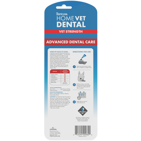 TropiClean HomeVet dental kit back