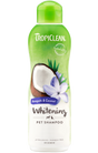 TropiClean Awapuhi & Coconut Whitening Shampoo for Pets, front image of bottle