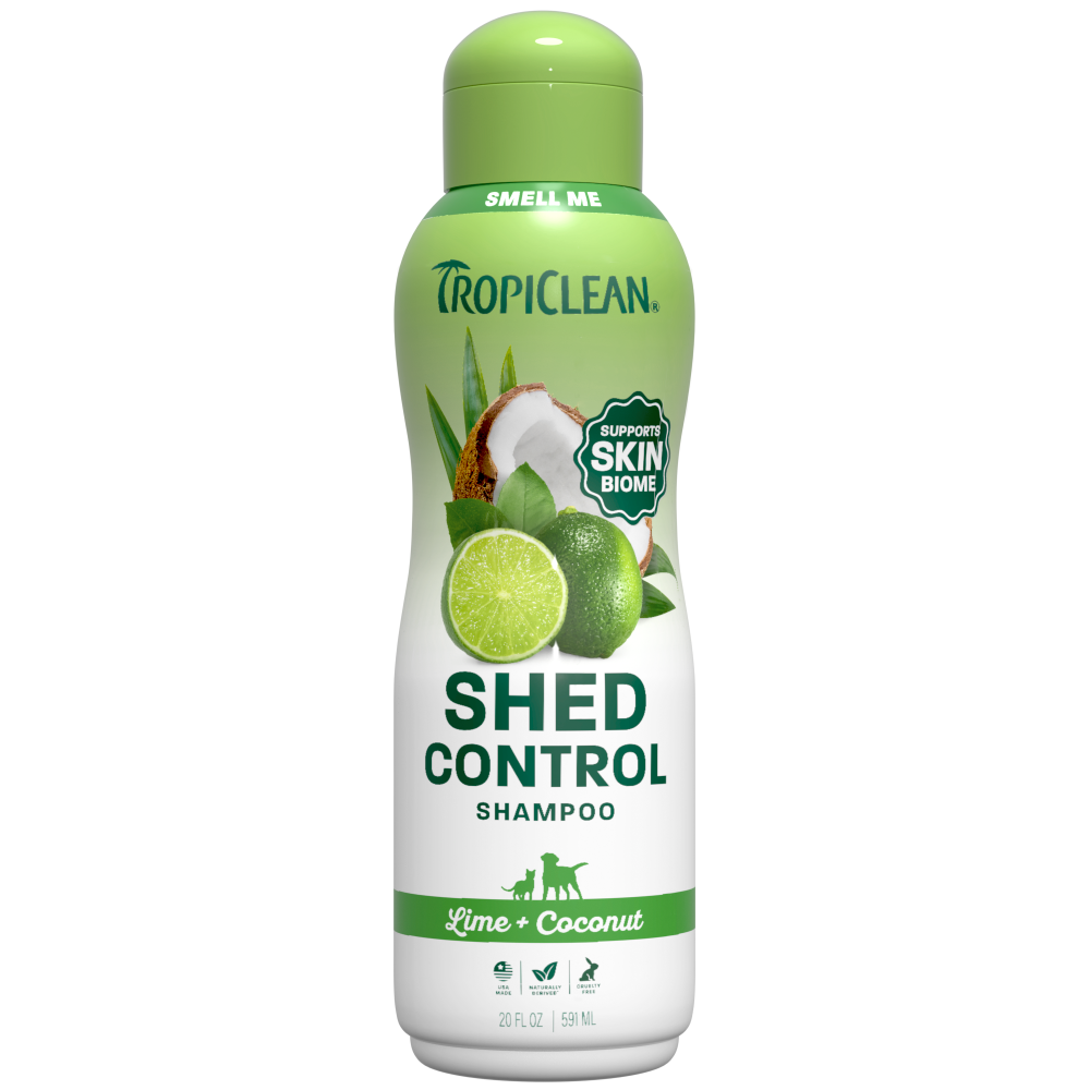 TropiClean shed shampoo bottle front