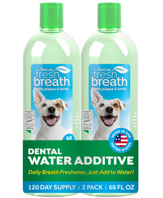 Fresh Breath by TropiClean Oral Care Water Additive for Pets