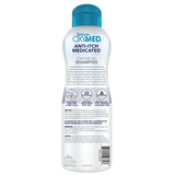 TropiClean OxyMed Medicated Anti Itch Shampoo for Pets, back of 20oz bottle