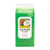 TropiClean Hypoallergenic Cleaning Pet Wipes, image of front of package