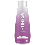 TropiClean PURE Brightening Bliss Whitening Plant-Based Dog Shampoo, front of 22oz bottle