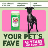 TropiClean Berry & Coconut Deep Cleaning Pet Wipes packaging with a dog on a pink mat