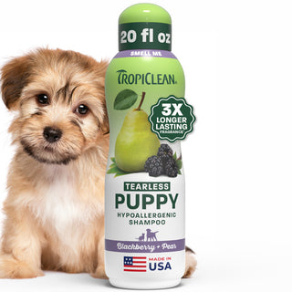 TropiClean Blackberry + Pear Tearless Puppy Shampoo, 20oz