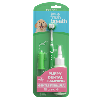 TropiClean Fresh Breath puppy gel kit front