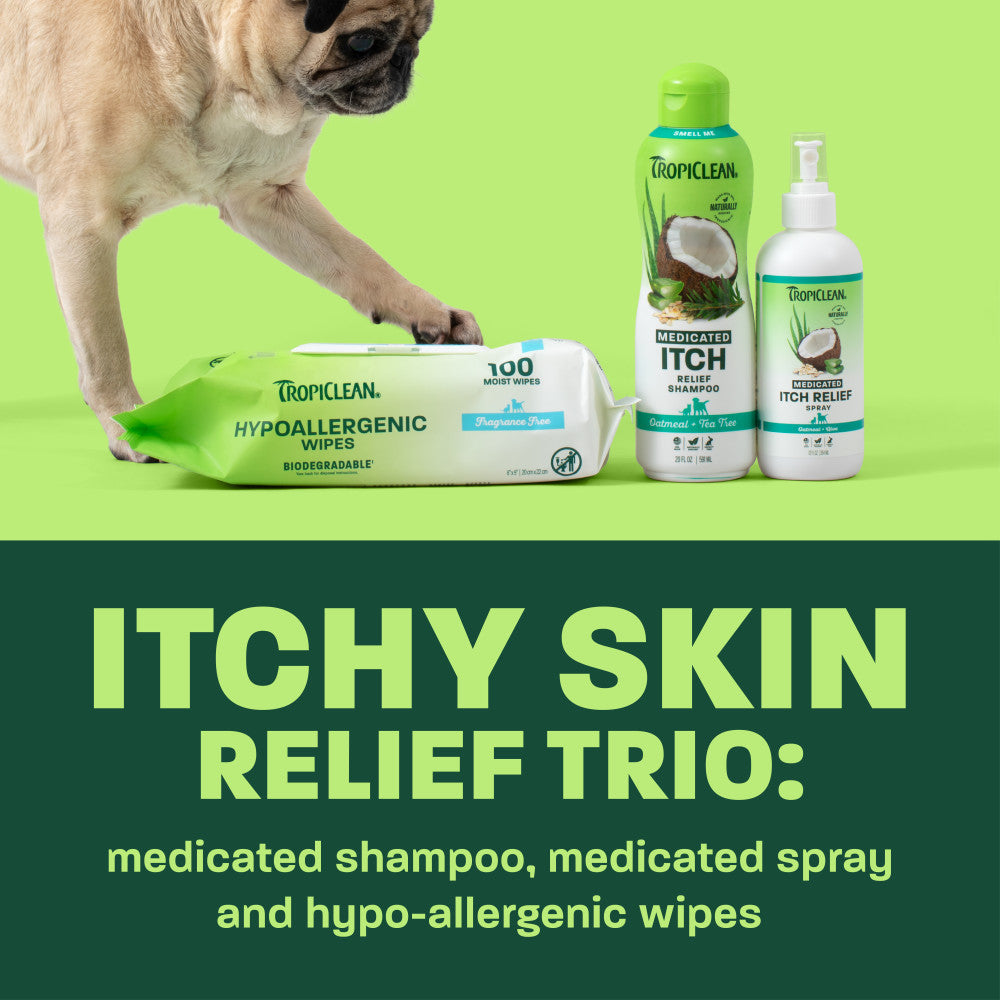 TropiClean Oatmeal & Medicated Itch Variety Pack, 3 Piece