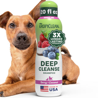 TropiClean Berry + Coconut Deep Cleansing Pet Shampoo, 20oz