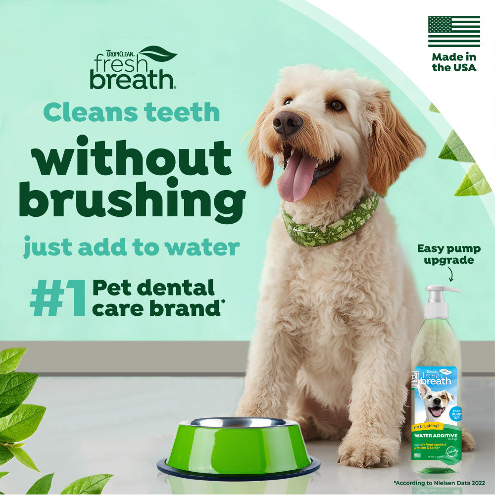 TropiClean Fresh Breath Oral Care Water Additive for Pets